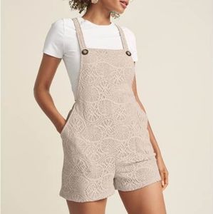 Stretch Lace Overalls